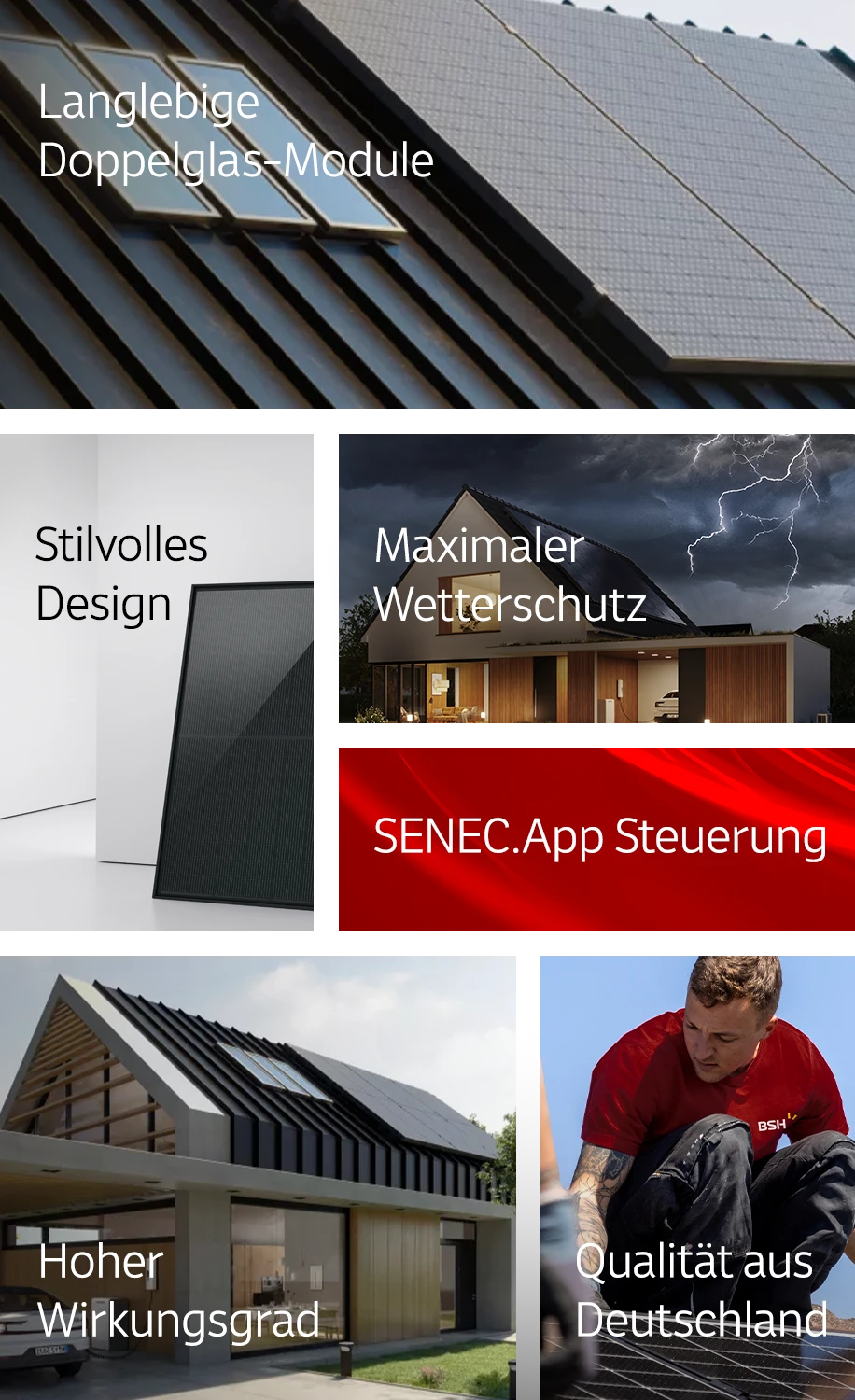Solaranlagen-Features – mobile Komposition