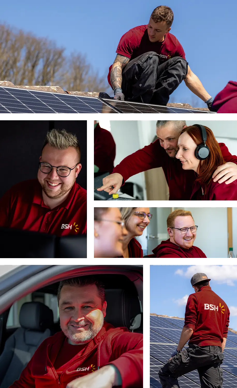 Collage BSH Team mobil